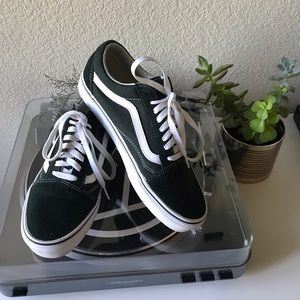 Forest green old skool vans